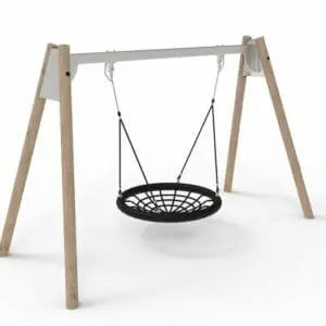 Robinia/stålgunga med kompisgunga