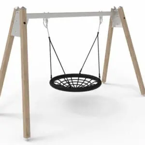 Lärk/stålgunga med kompisgunga