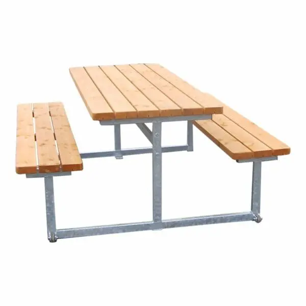 Parkbänk m/stålunderrede