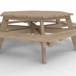 6-kantigt bänkbord