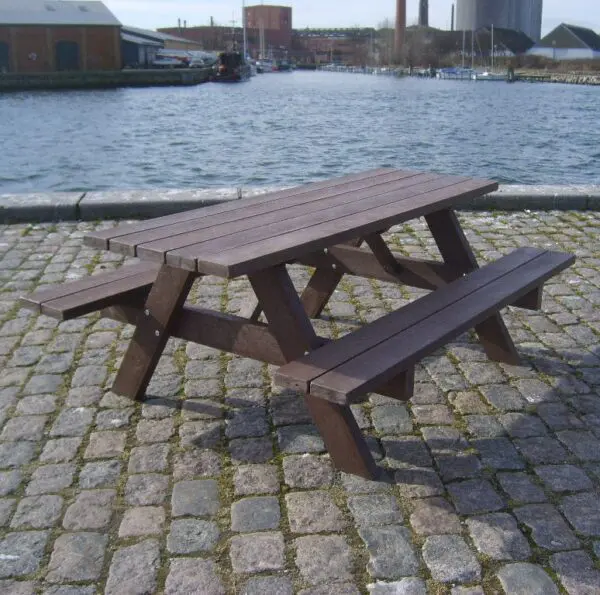 Senior bord/bänkset i återvunnen plast - Bild 2
