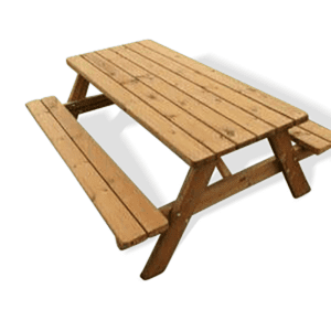 Picknickbord i värmebehandlad furu- 180x150cm
