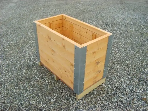 Planteringslåda trä h: 68 cm