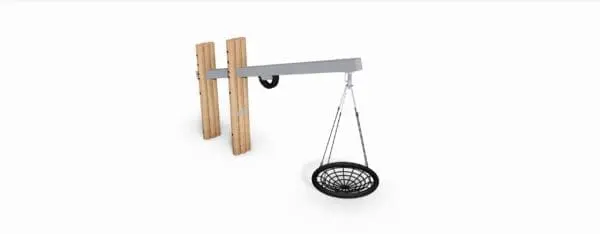 Giraffgunga med stålbom