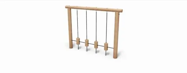 Robiniaram med balansklossar