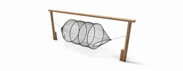 Rullnät med robiniastolpar