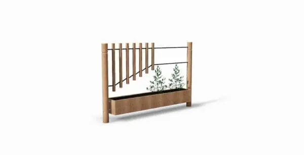 Planteringsbänk med klockspel