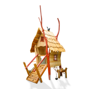 Lilla häxhuset med sandlek