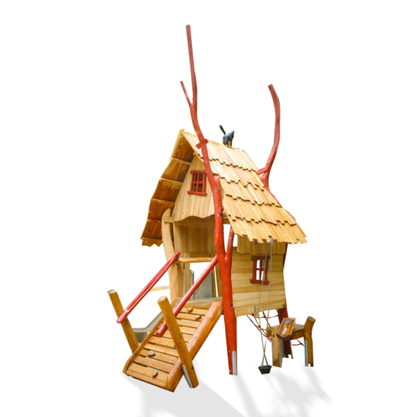 Lilla häxhuset med sandlek