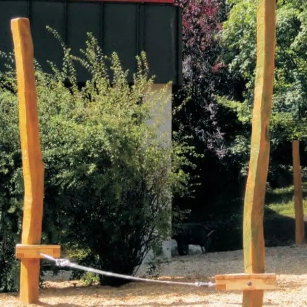 Slackline med fyrkantiga stolpar   L: 3m - Bild 3