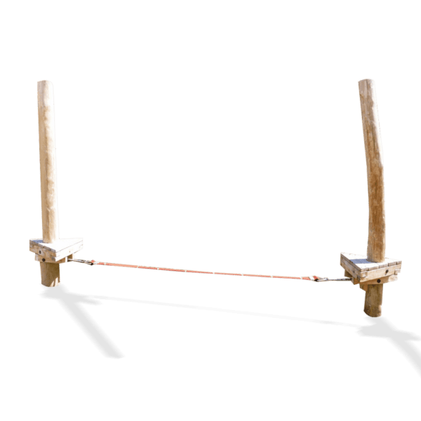 Slackline med runda stolpar L: 3 m