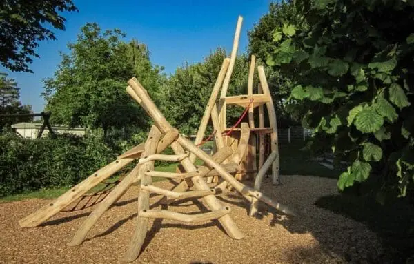 Tipi klätterställning med nät - Bild 2