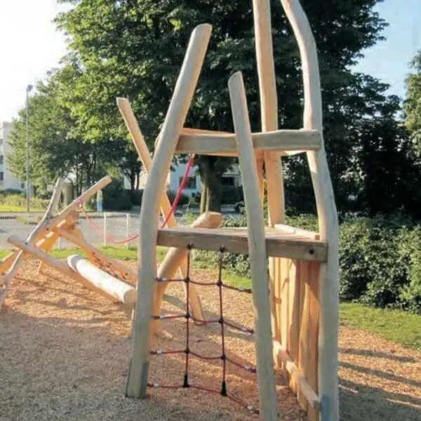 Tipi klätterställning med nät - Bild 3