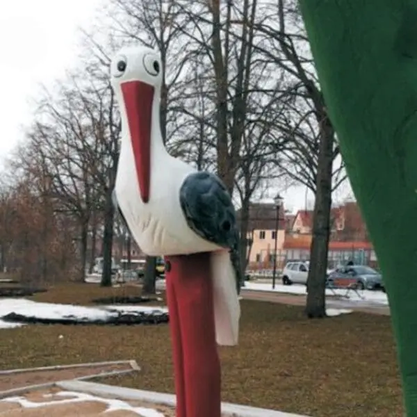 Förvånad stork - Bild 3