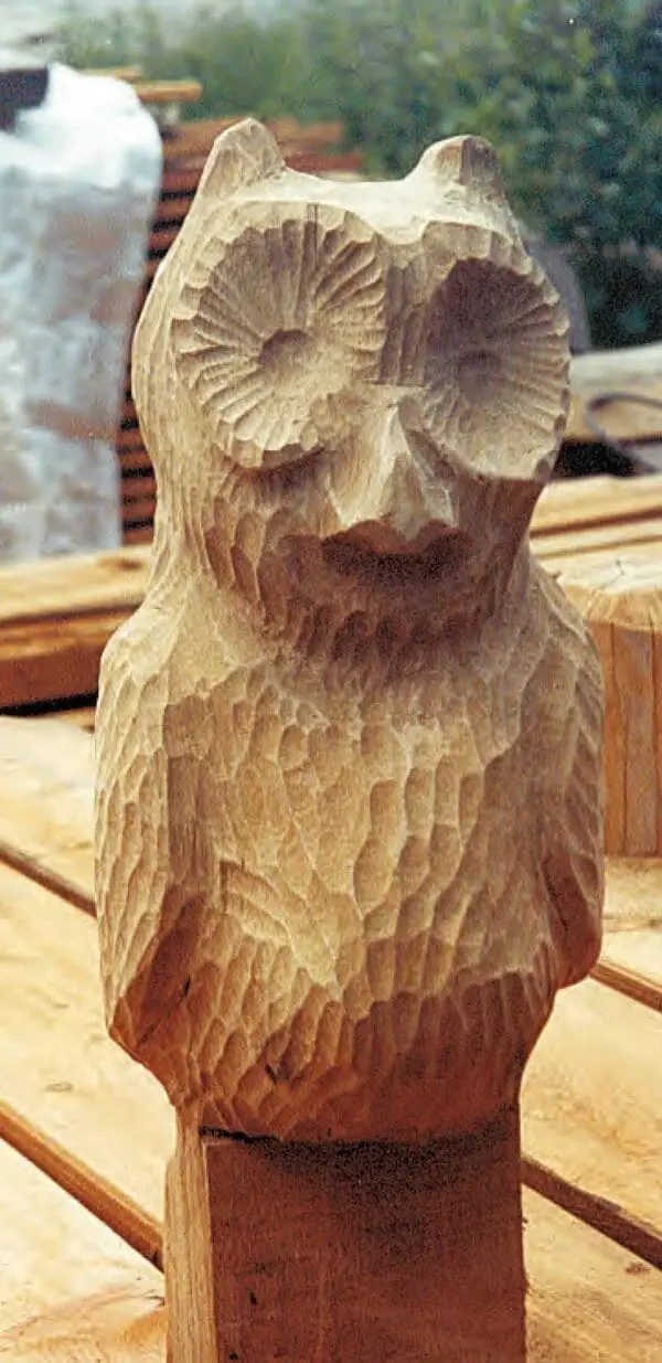 Djurskulptur uggla eller örn - Bild 2