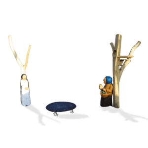 Scen ur Snövit (vipplatta & skulptur N39)