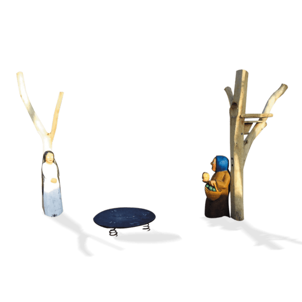 Scen ur Snövit (vipplatta & skulptur N39)