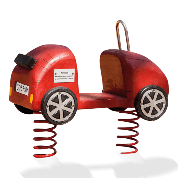 Gungdjuret den röda bilen