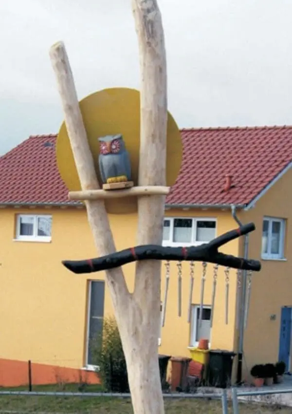 Vindspel med ugglefigur - Bild 3