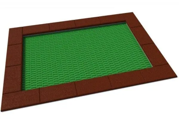 Rektangulär studsmatta 175 x 250