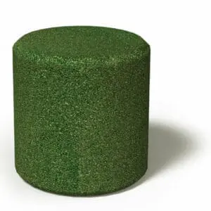 Gummicylinder Grøn Ø45cm, H45cm