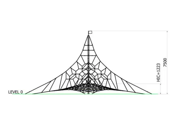 Klätterpyramid PIRAMIDO Q H: 7,5 m - Bild 2