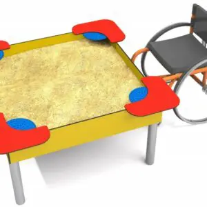 Upphöjd sandlåda SOMERO mått: 1,20 x 1,18 m