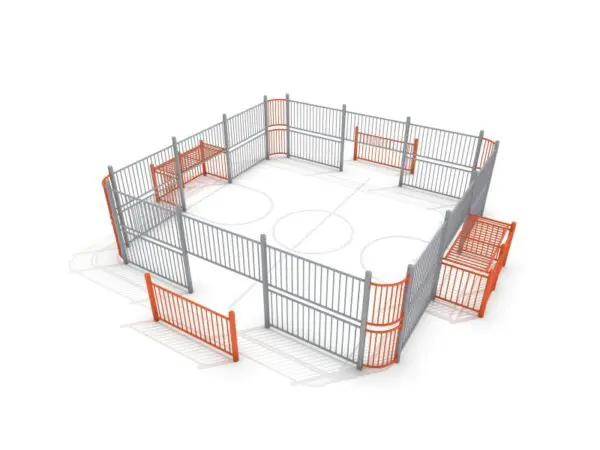 Fotbollsring 1 hög (7x7m x 2,0m)