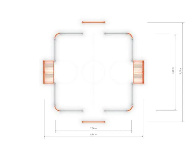 Fotbollsring 2 (7x7m x 1,0m) - Bild 3