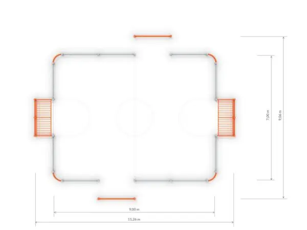 Fotbollsring 4 (9x7m x 1,0m) - Bild 3