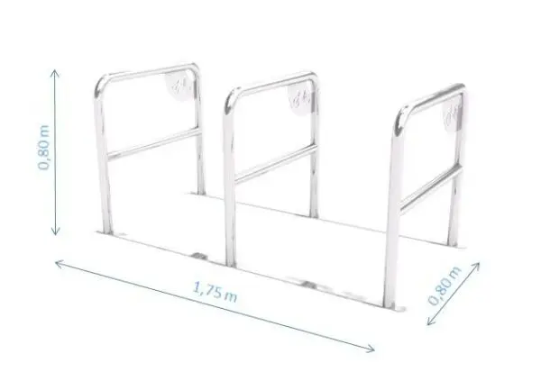 Cykelställ i rostfritt stål 05 - Bild 2