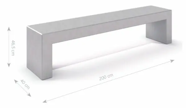 DECO betongbänk 8 - Bild 2