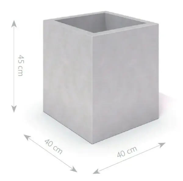 DECO vitt betongkärl 03 - Bild 2