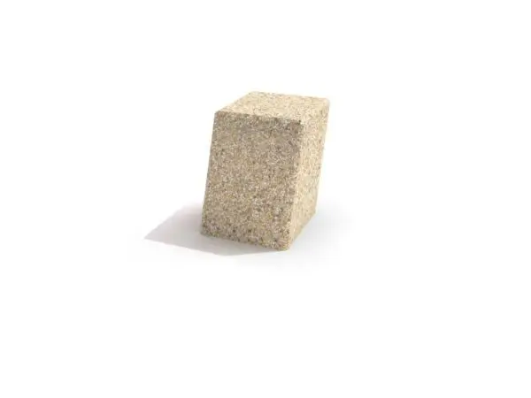 Pollare i betong 02 Kvadrat lutande