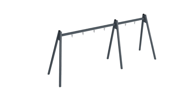 Metallstativ för 3 gungor