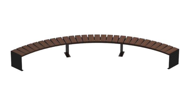 Svängd bänk