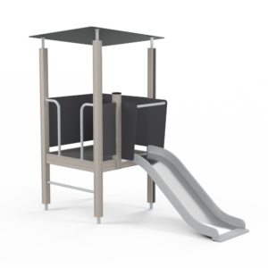 Lektorn med tak & rutsch, låg