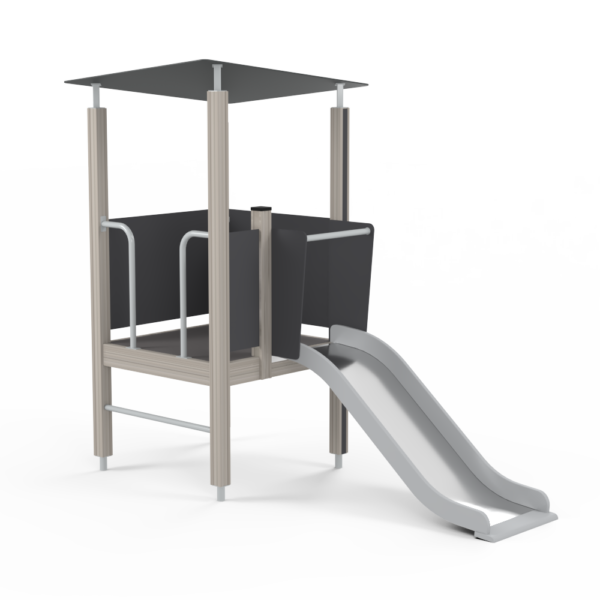 Lektorn med tak & rutsch, låg
