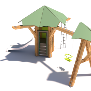 Playtree S med rutschkana & gunga