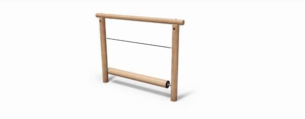 Rullstock med repstöd i robinia