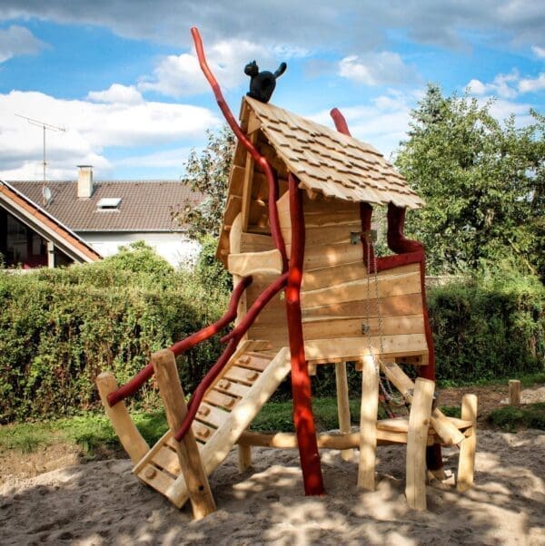 Lilla häxhuset med klätternät - Bild 2