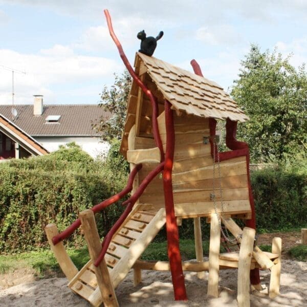 Lilla häxhuset med klätternät - Bild 3