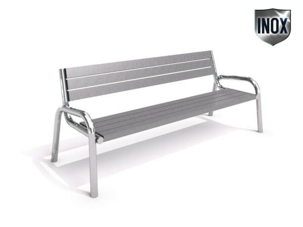 Bänk i rostfrittstål 14